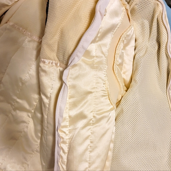 GENUINE LEATHER ASYMMETRICAL ZIP POWDER BLUE BIKER JACKET - Picture 3 of 5